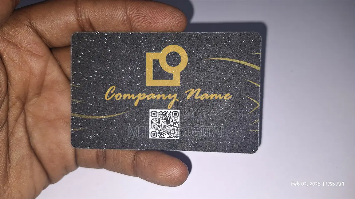 250 Or 300g Shining Mesh Business Card Design + Printing Free Delivery