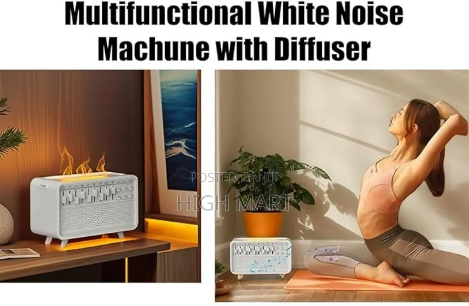 3 in 1 White Noise Machine With Humidifier Speaker