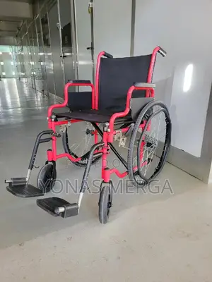 European Stronger Wheelchair喆血disabled Start 2 Red Folding Wheelchair