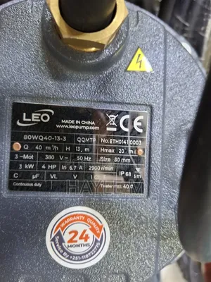 Leo Dewatering Pump 4hp