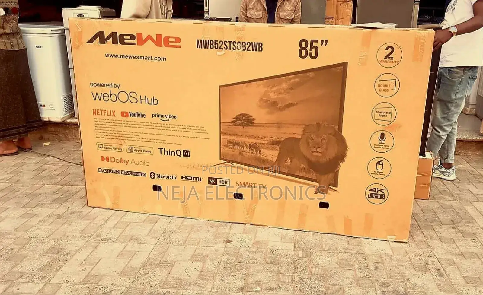 Mewe Tv 85in Smart Tv for Sales in Delivery