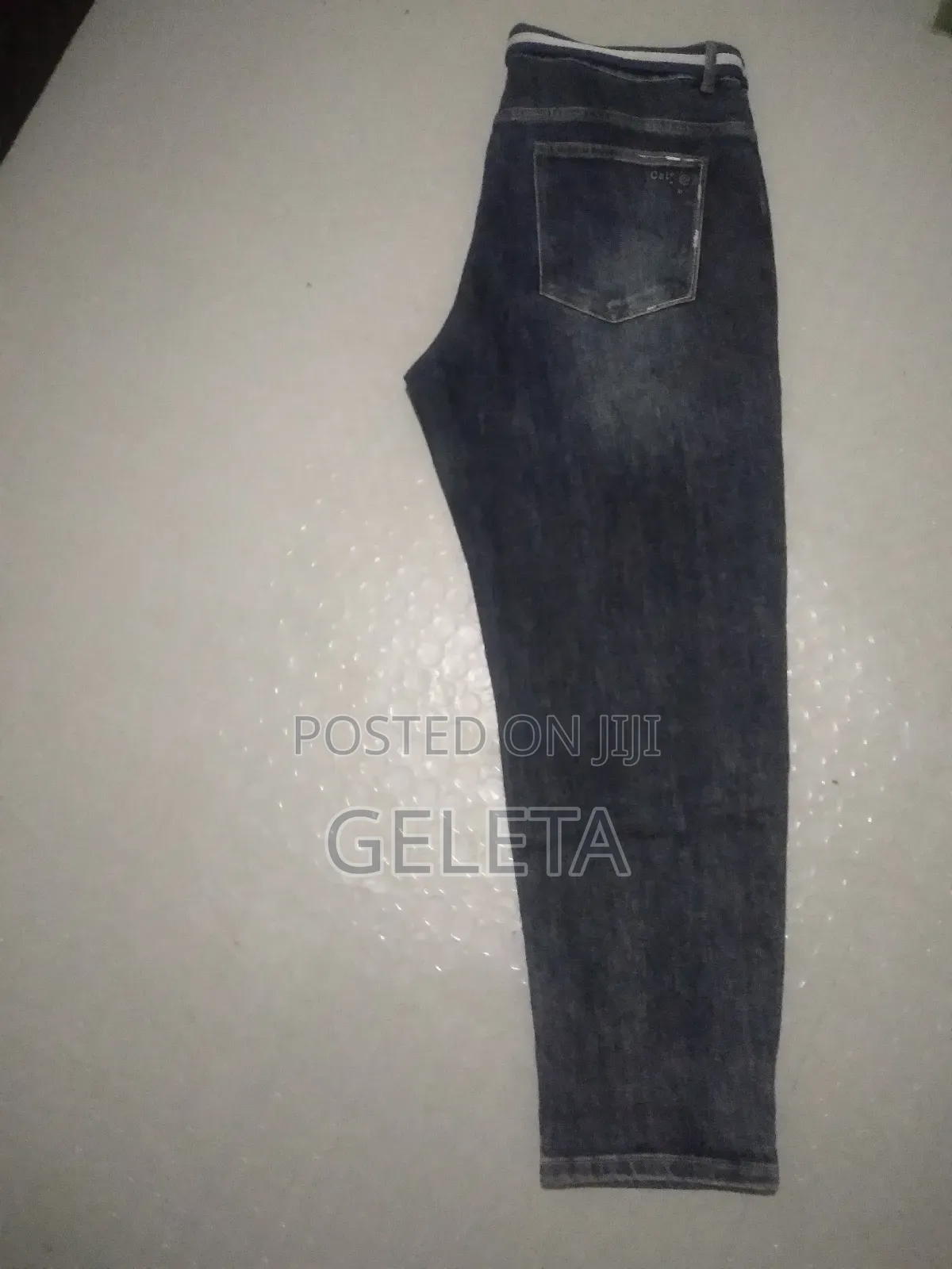 Straight-Leg Denim Jeans