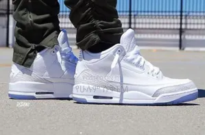 Air Jordan 3 Retro 'Unc' 'White Blue' Mid Men's Shoes