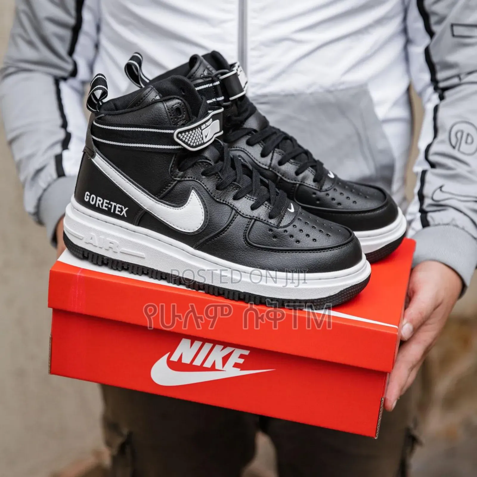 Nike Air Force 1 High 'Black/White' Men's Boots Shoes