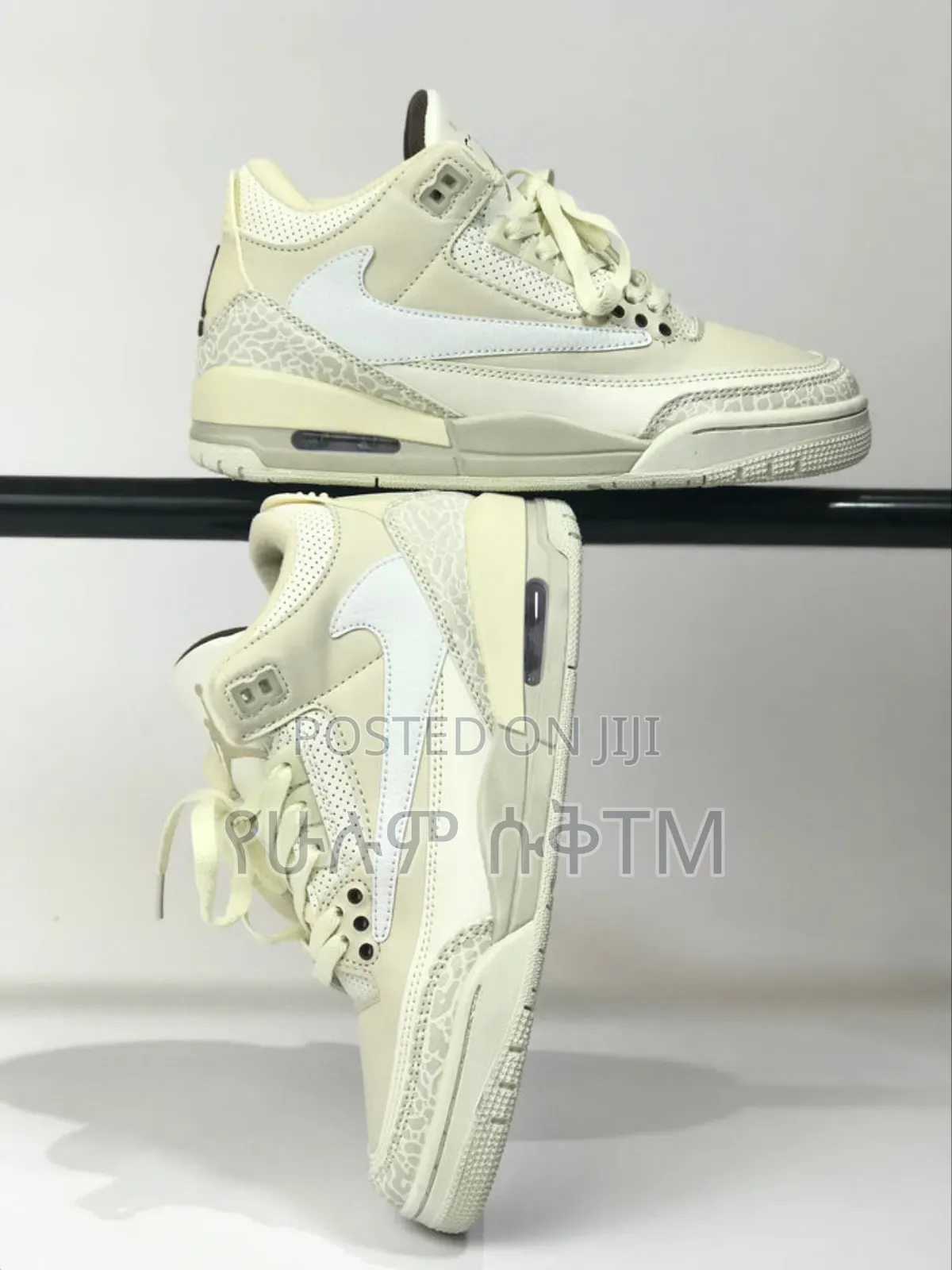 Air Jordan 3 Retro X Travis Scott 'Sail/Pale Ivory' Mid Men's Shoes