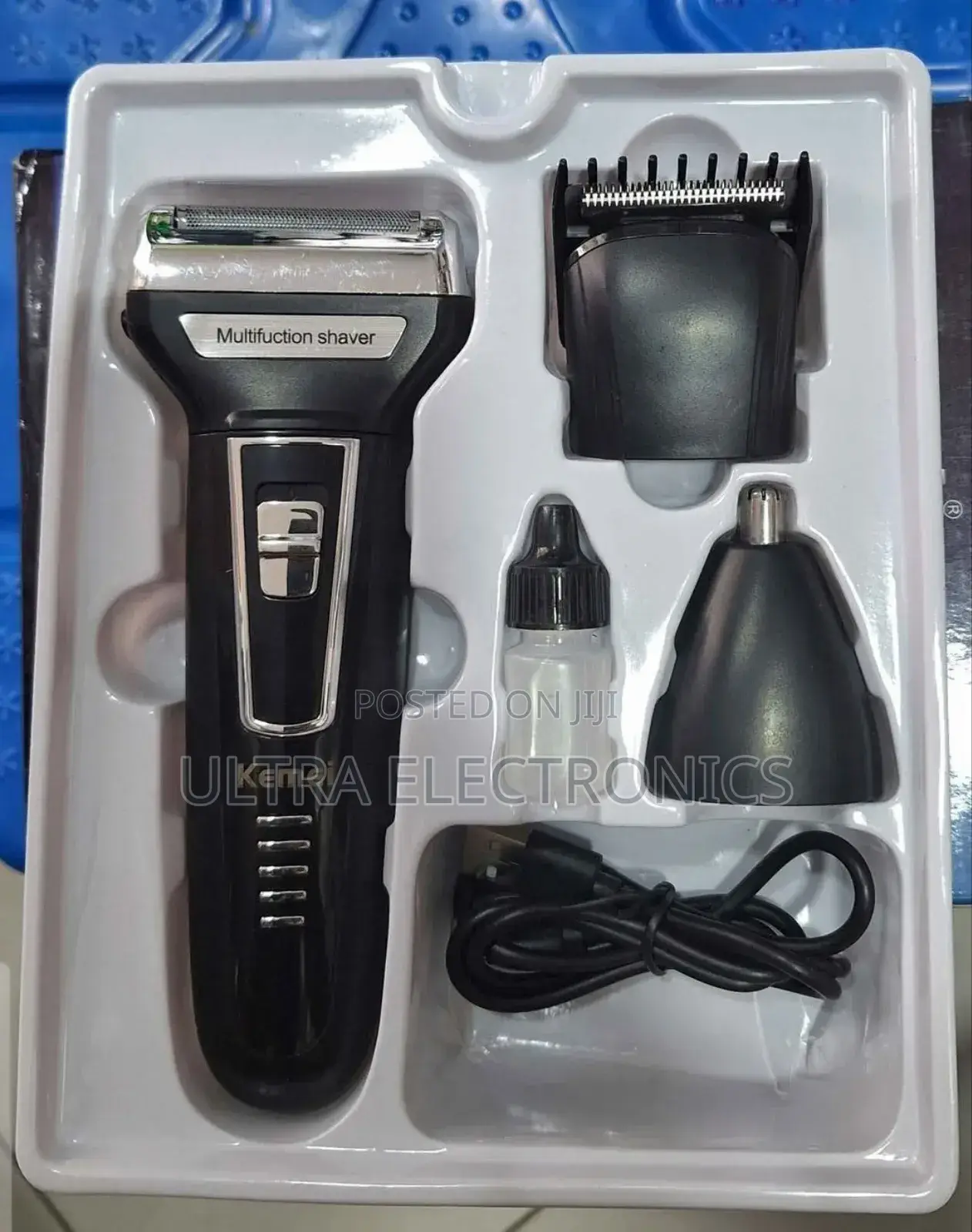 Kemei Km-6559 3-in-1 Electric Shaver and Hair Clipper
