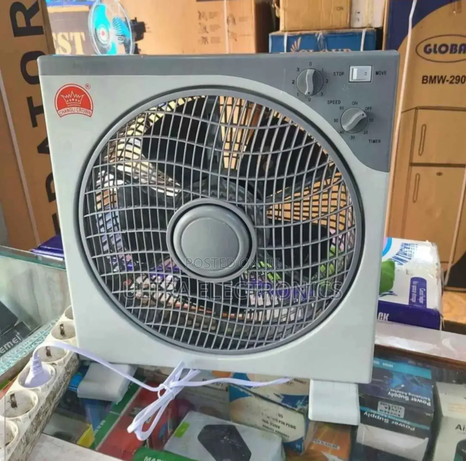 Changli Crown 12" Box Fan (Model: Kyt-30a).