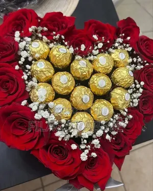 Chocolate and Flowers for Gift