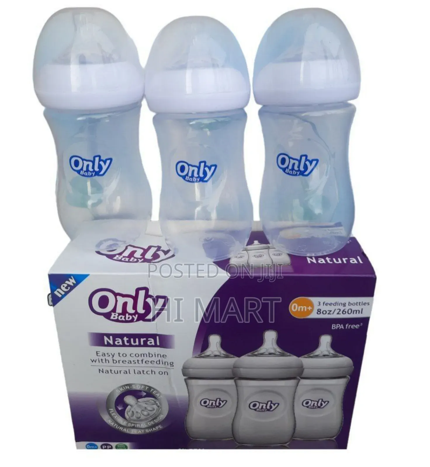 3pcs Only Baby Feeding Bottles