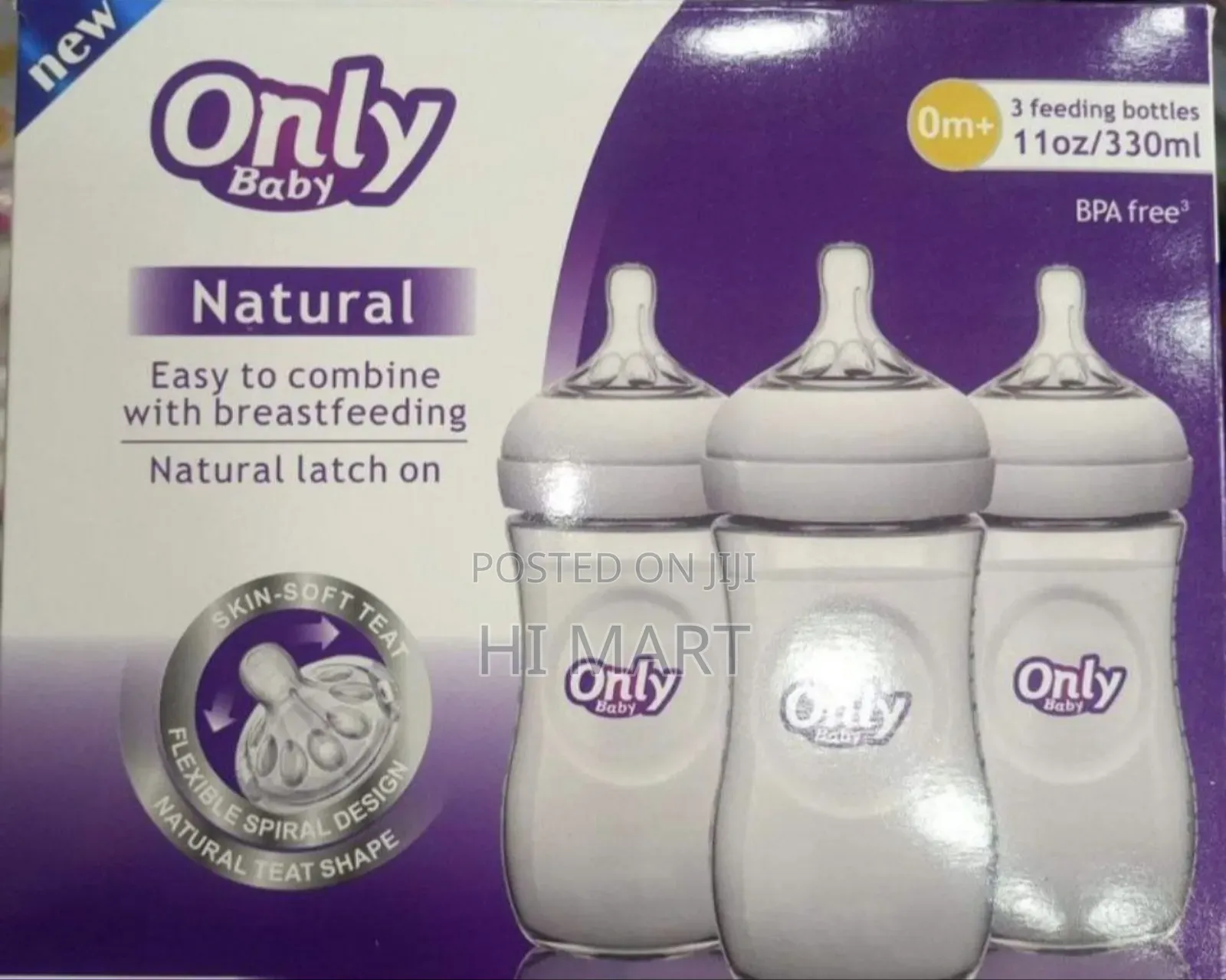 3pcs Only Baby Feeding Bottles