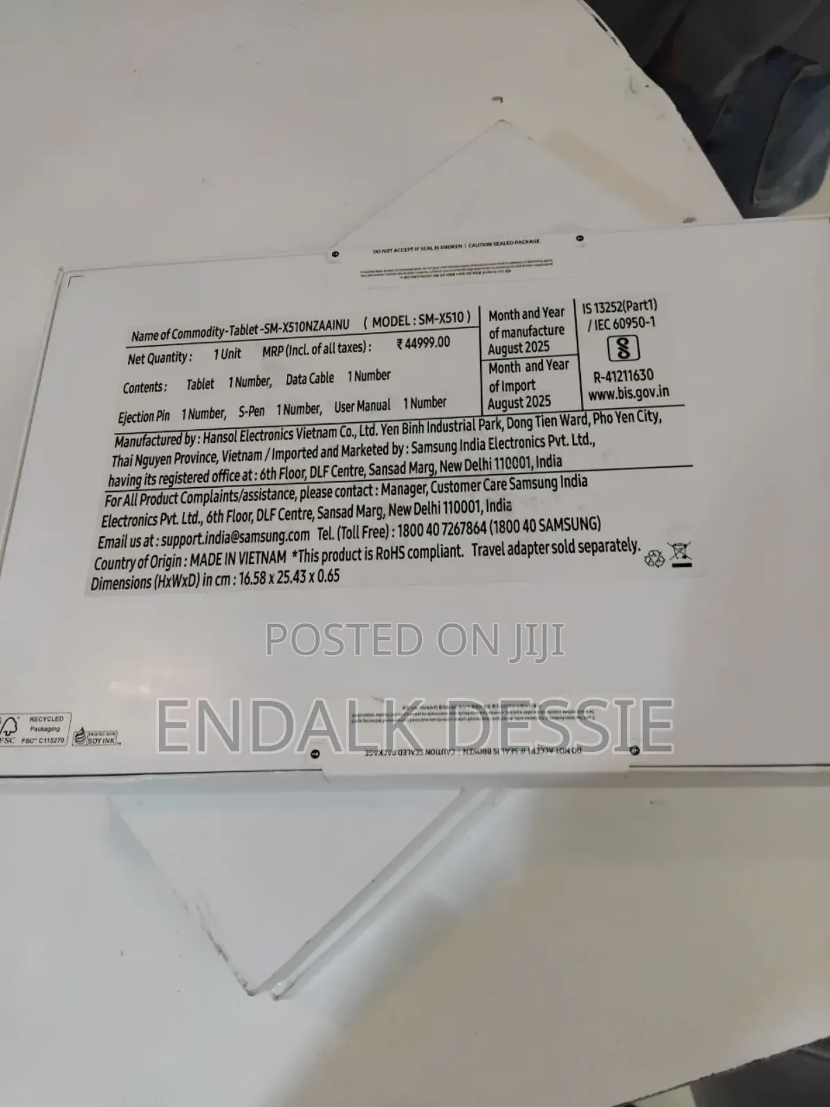 New Samsung Galaxy Tab S9 FE 128 GB Black