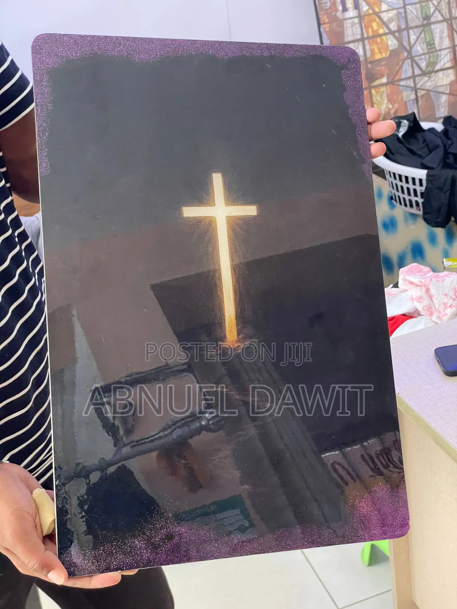 Cross Epoxy Art