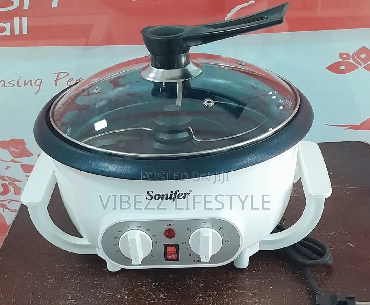 Sonifer Electric Roaster Popcorn Maker ጥራት ያለው የቡና ማቆያ እና የፈንዲሻ ማሽን