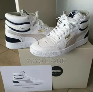 Puma Mid Ralph Sampson White /Blue Fashion Sneaker