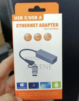 Enternet Adapter Rg45 to Usb Type C and A
