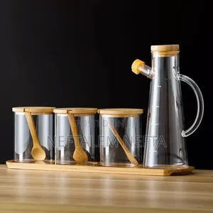 Glass Kitchen Storage , 4 Set