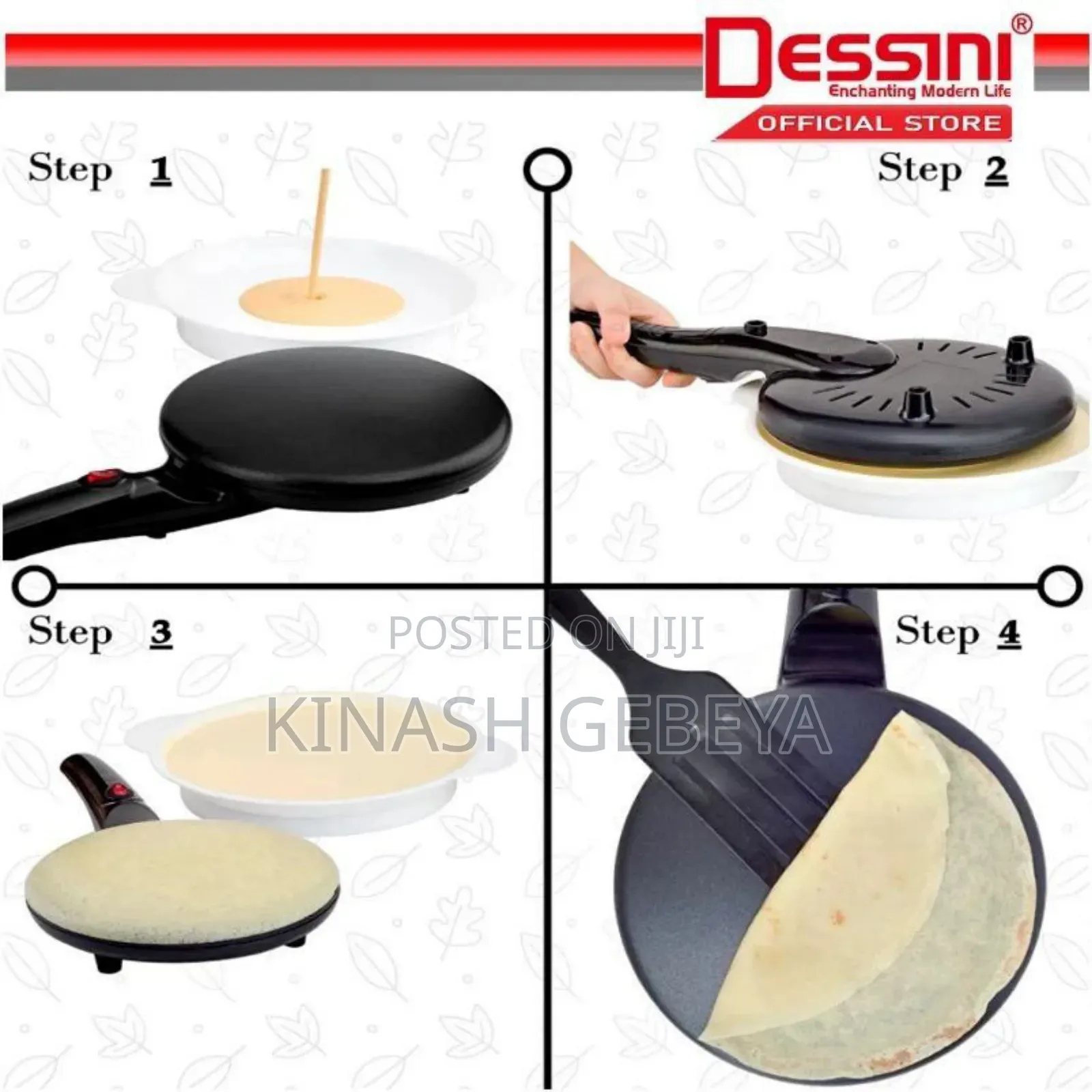 Dessini 3 Set High Quality Crepe Maker