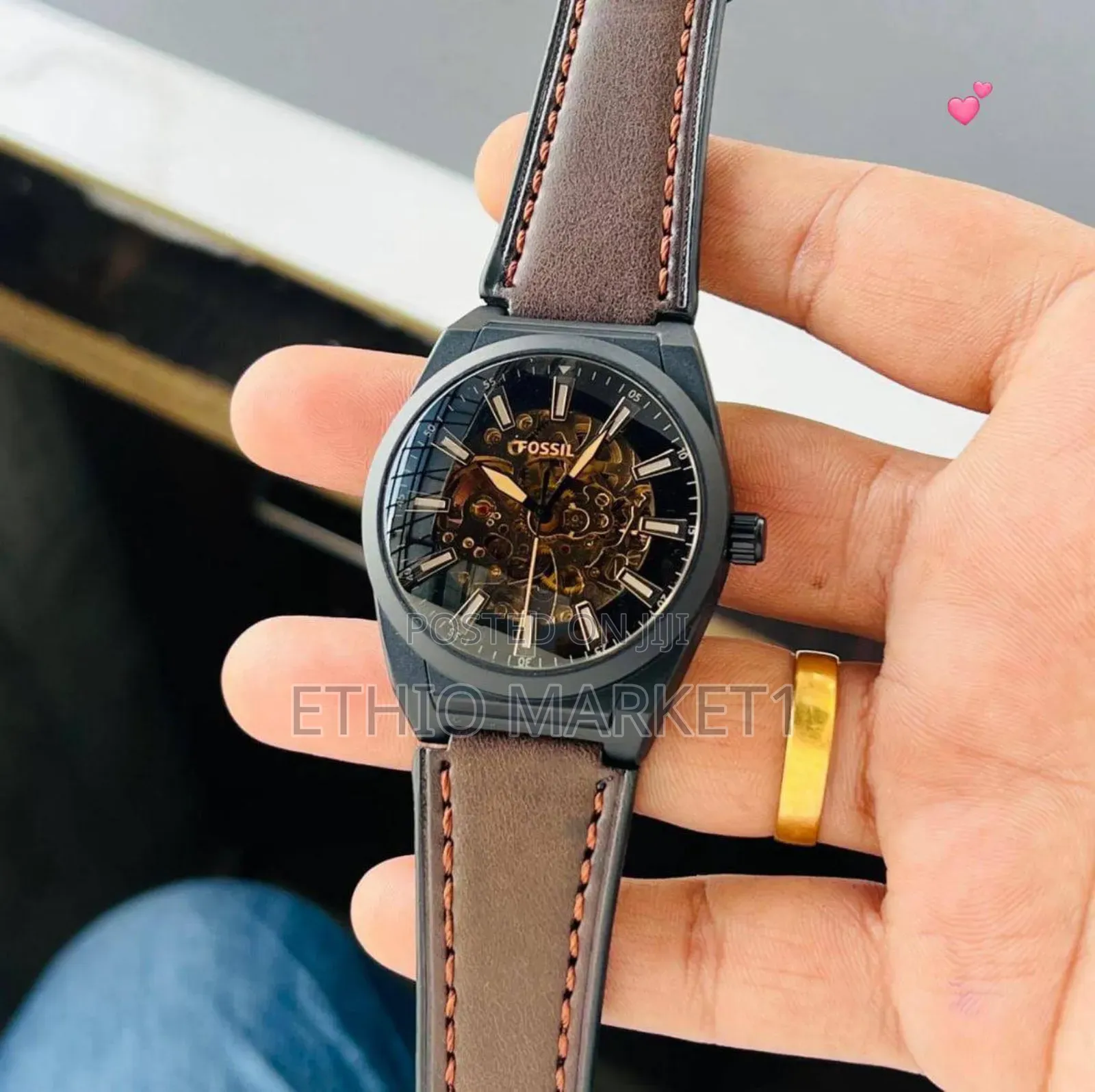 Fossil Men's Automatic Leather Belt Watch