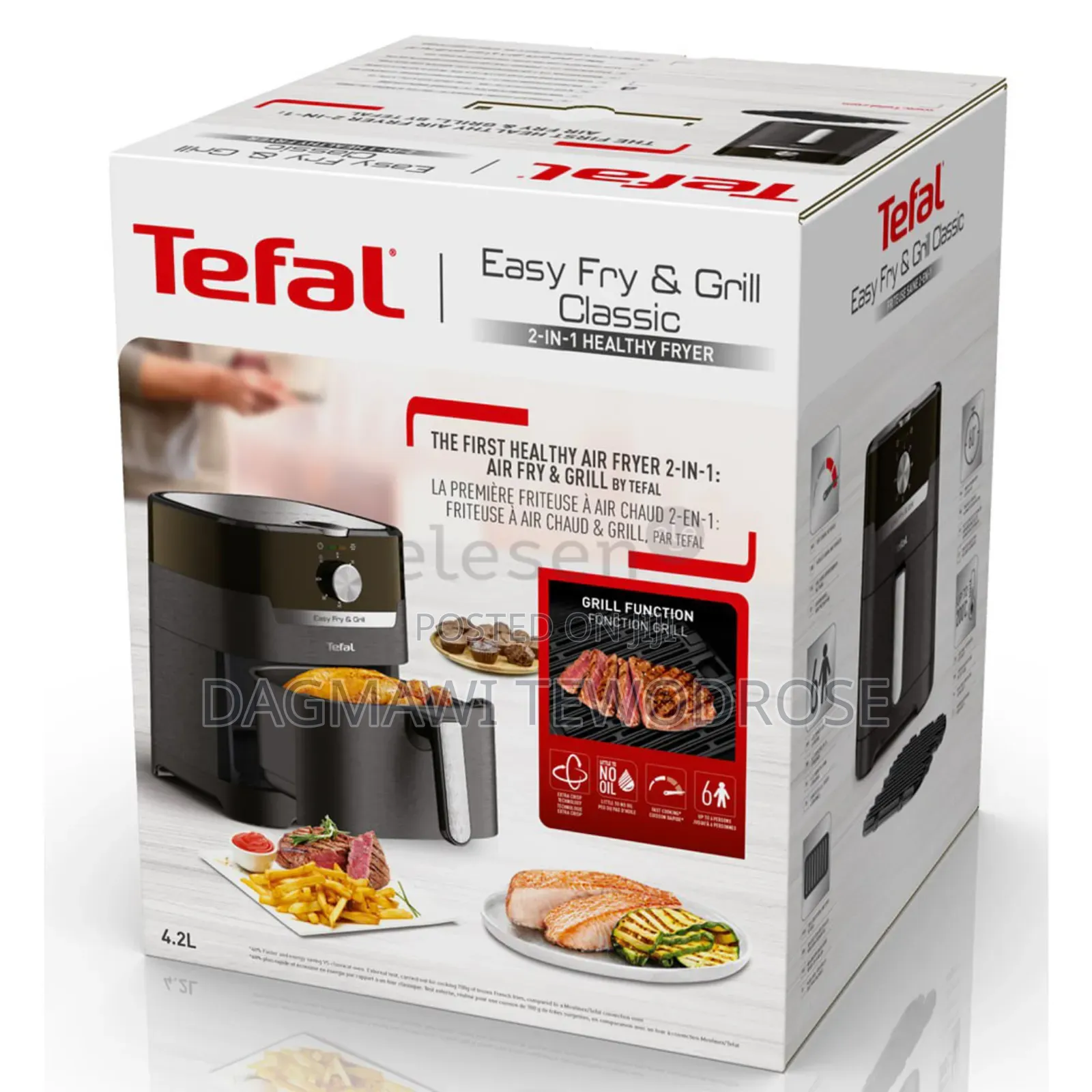 Tefal Ey5018 Easy Fry Grill Classic Hot Air Fryer