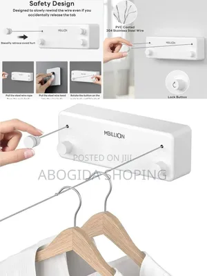 Double Rope Retractable Clothesline