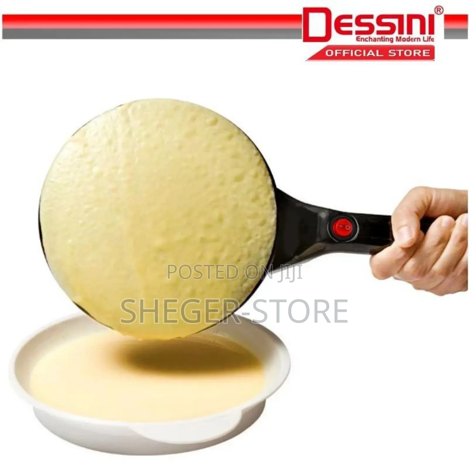High Class Dessini Regina 3 Sets Crepe Maker (ቂጣ በቀላሉ ለመስራት)