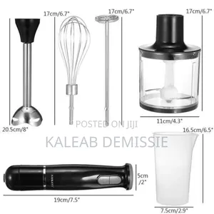 Sokany 5 in 1 Hand Blender ጁስ፣ሽንኩርት፣ ስጋ እና አትክልቶችን