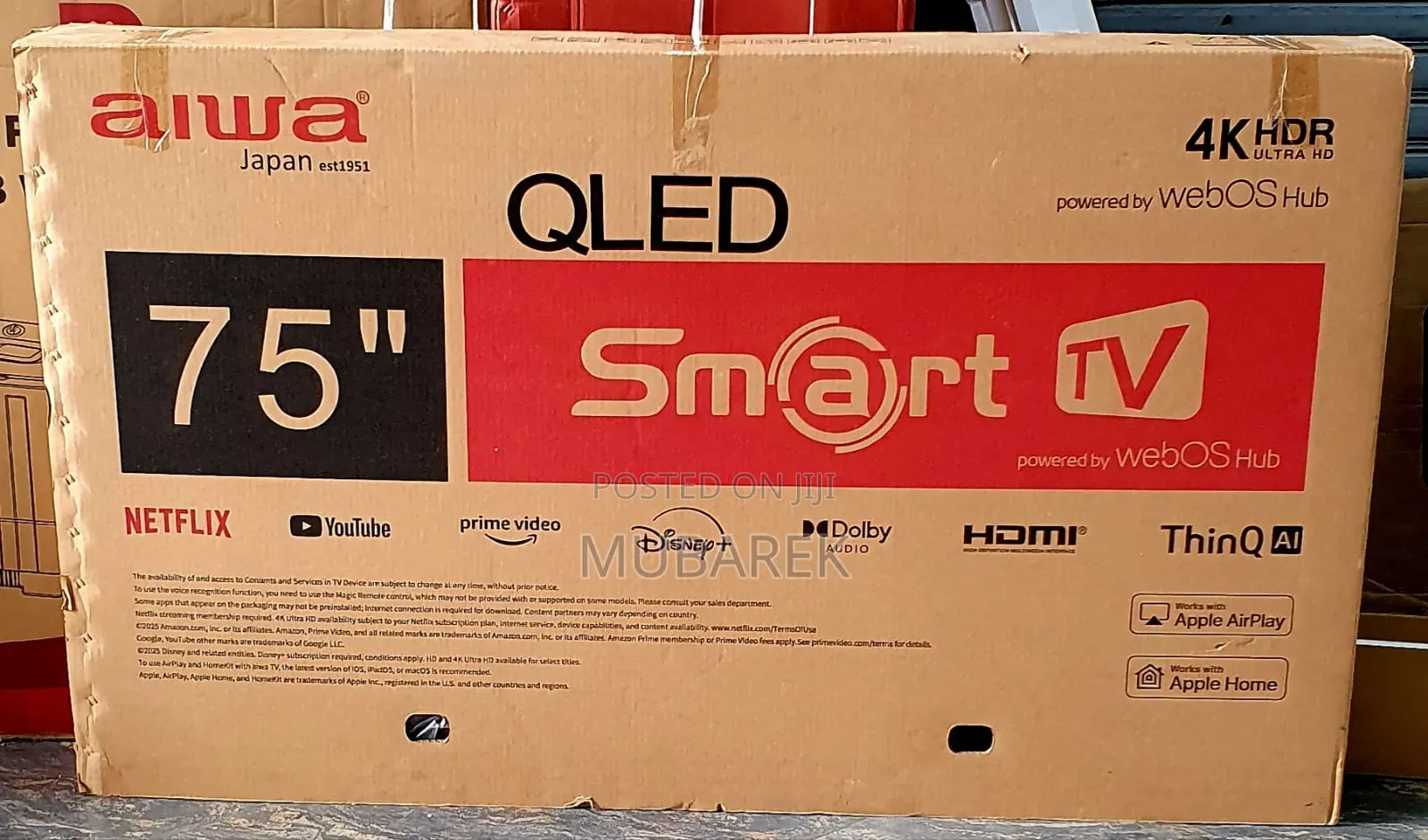 Aiwa 75inche Tv