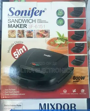 Sandwich Maker Sonifer Sf-6151 Maker.Here Are the Key Features