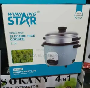 Rice Cooker Winning Star Electric With a 2.8-Liter Capacity.