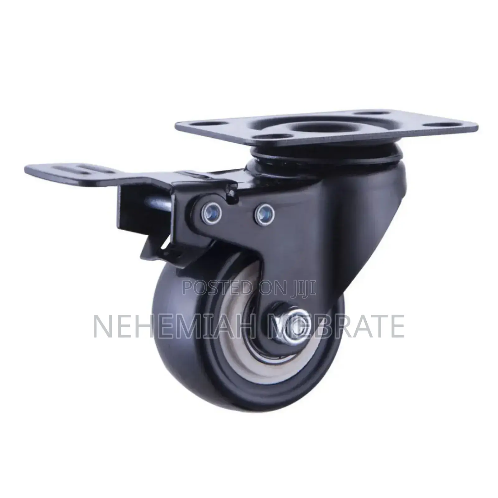 Black Brake Wheel Caster With Good Quality Double Bearing