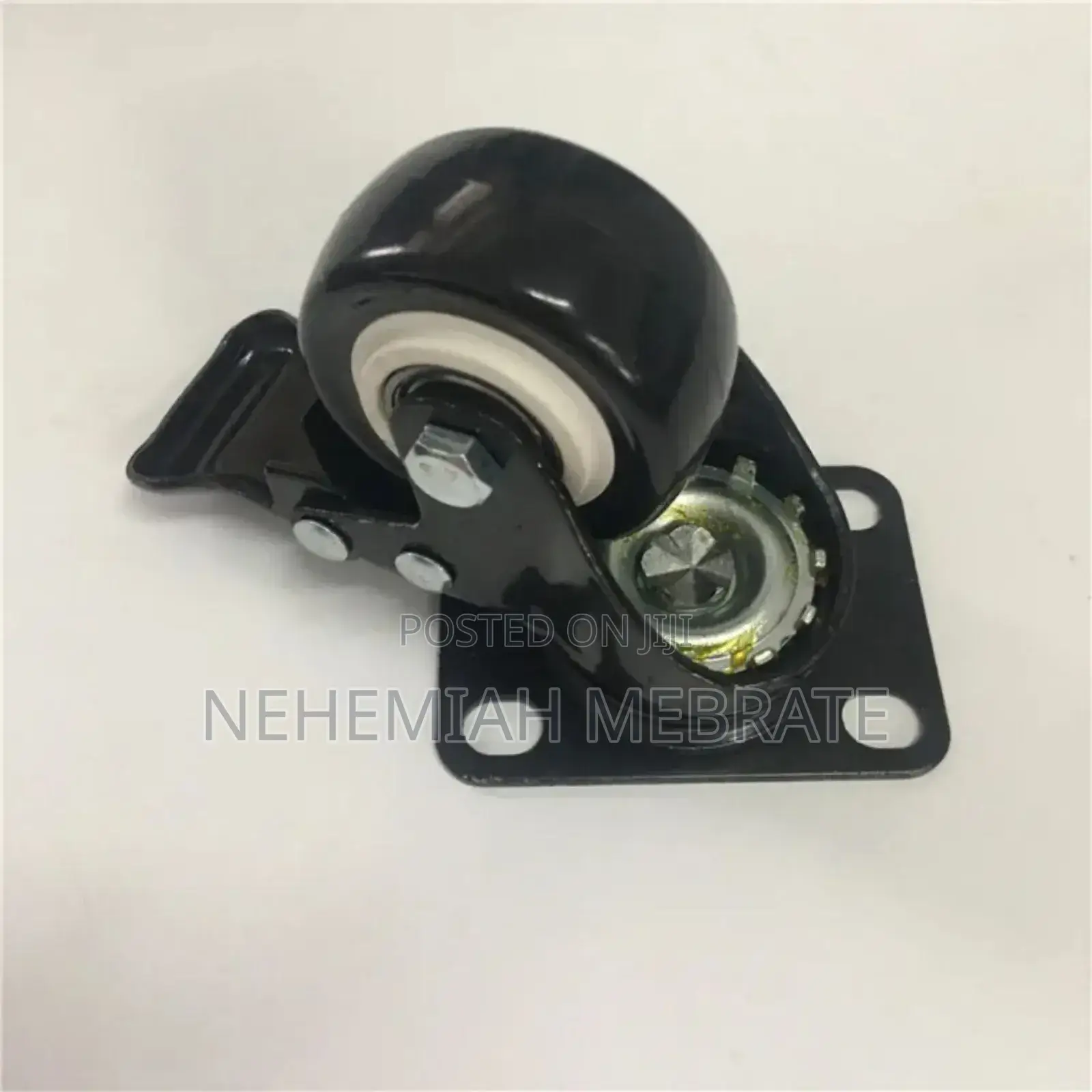 Black Brake Wheel Caster With Good Quality Double Bearing