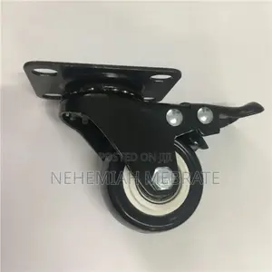 Black Brake Wheel Caster With Good Quality Double Bearing