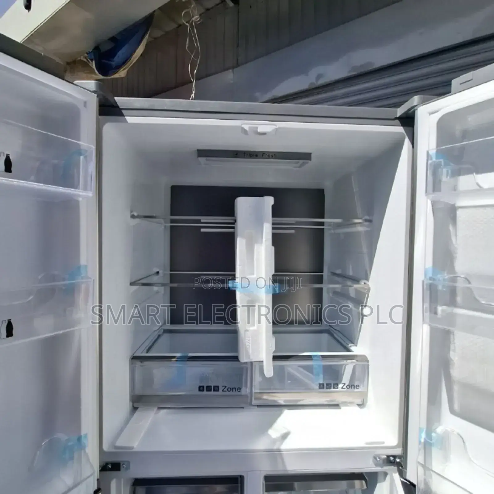 Boss Sharp 4-Door French Door Refrigerator in Brushed Stainless Steel