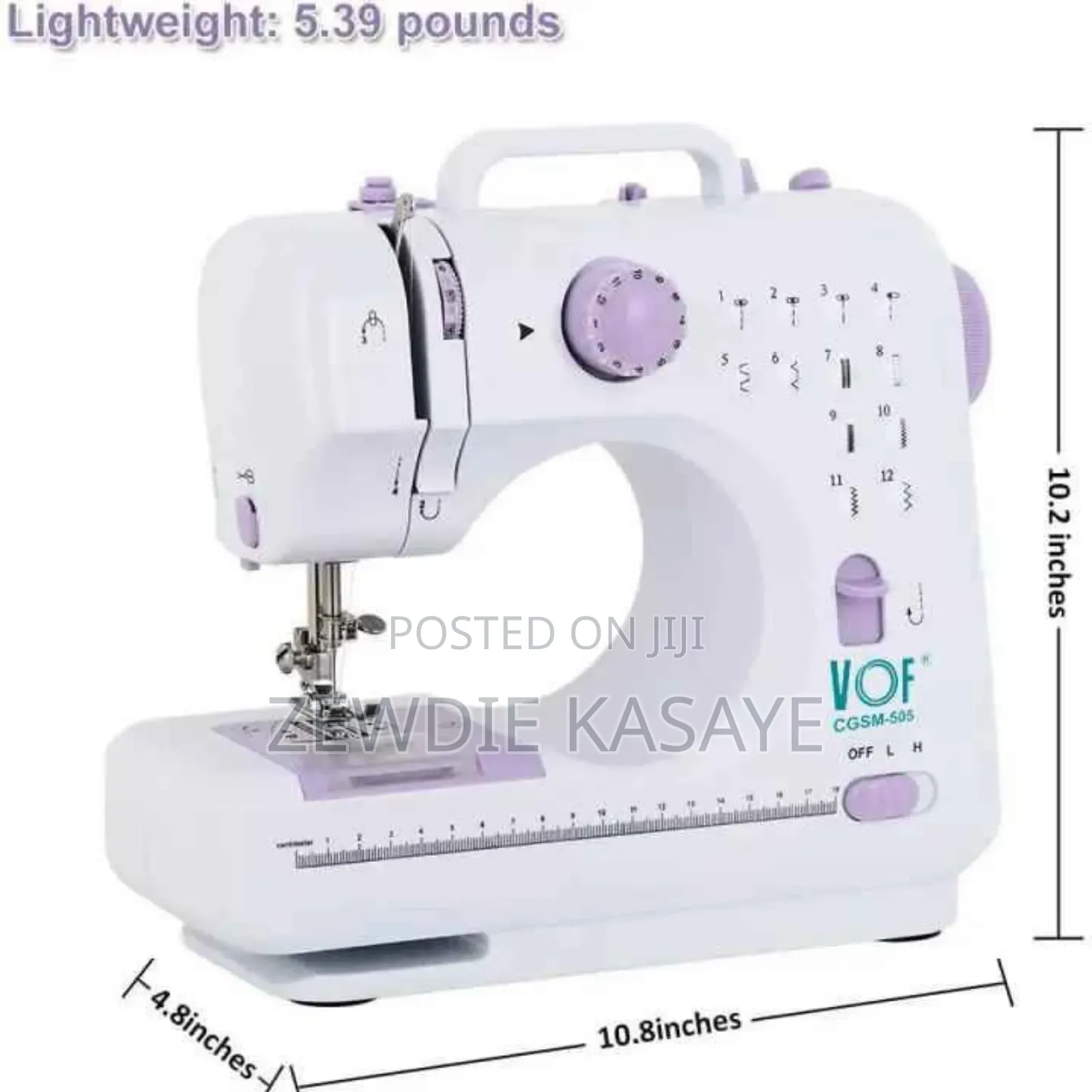 Mini Portable Home Sewing Machine With Foot Pedal የቤት የስፌት ማሽን