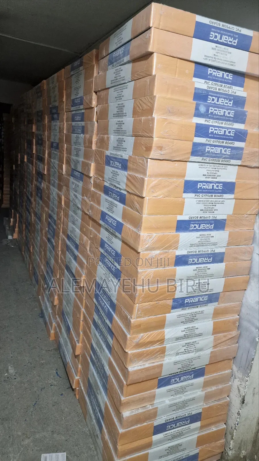 PVC Laminate Gypsum Bored 600*600 Mm With Accessories.Pattern 238