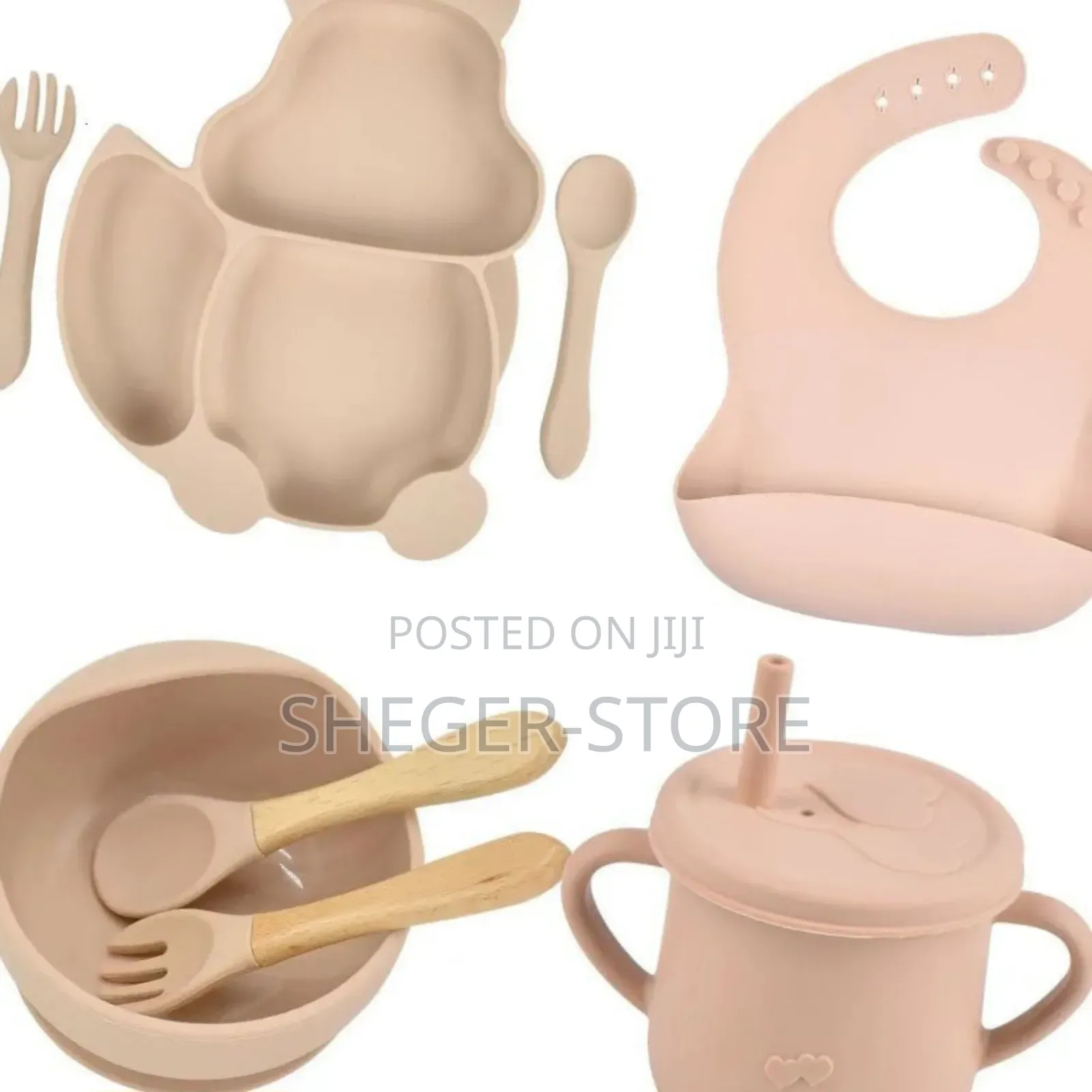 Orginal 7in1 Silicon Baby Feeding Set