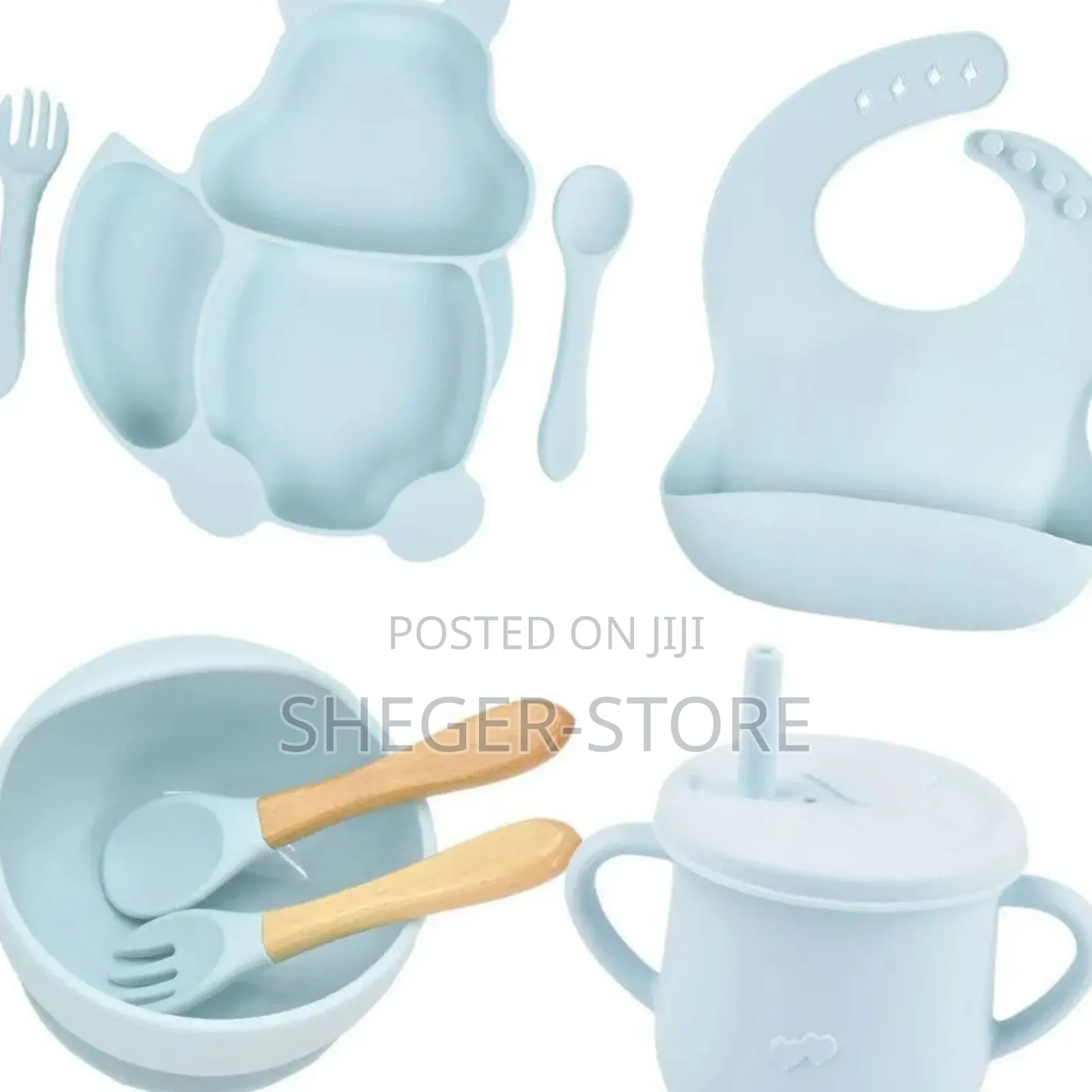 Orginal 7in1 Silicon Baby Feeding Set