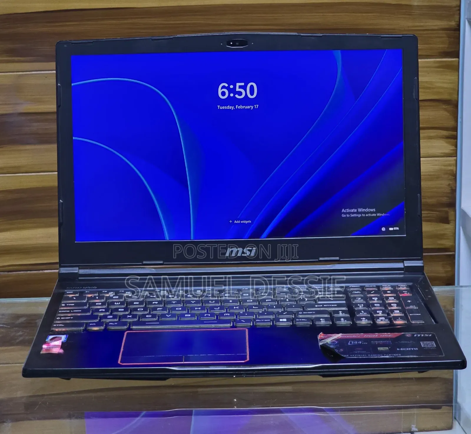 New Laptop MSI 16GB Intel Core I7 SSD 512GB