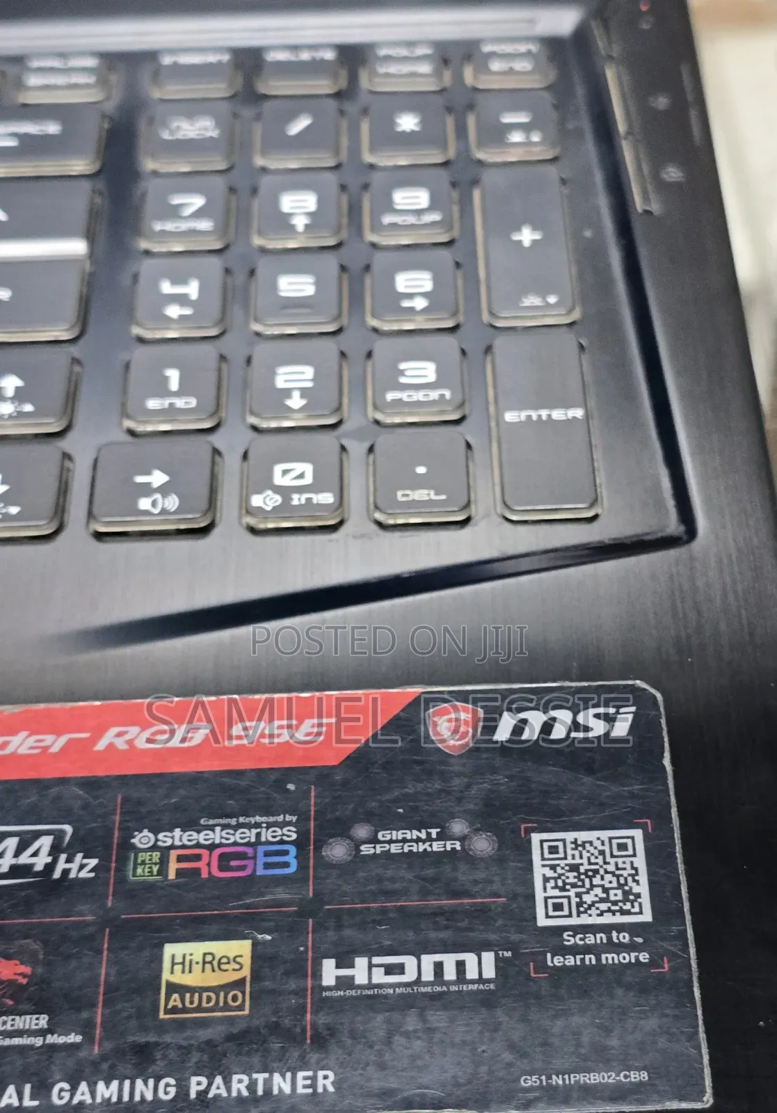 New Laptop MSI 16GB Intel Core I7 SSD 512GB