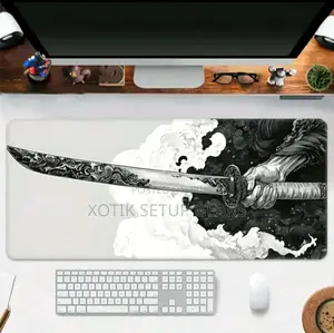 60 X 30 X 0.2cm Japanese Katana Themed Mouse Pad - Desk Mat