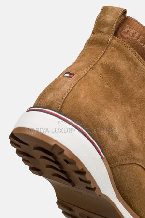 Tommy Hilfiger Leather Sneakers 'Essex' Brown