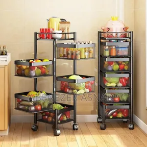5 Layer Movable Kitchen Storage Rack