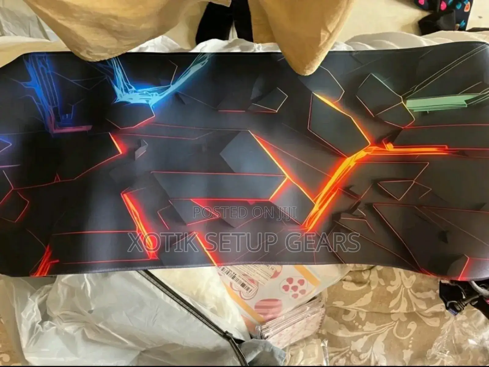 80 X 30 X 0.2cm 3d Lined Mouse Pad - Desk Mat