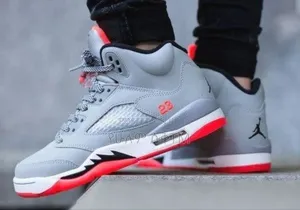 Air Jordan 5 Retro 'Hot Lava' Mid Boots Men's Shoes