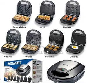 Snack Maker, Sonashi 7-in-1 Multi Snack Maker, Model SSM-862.