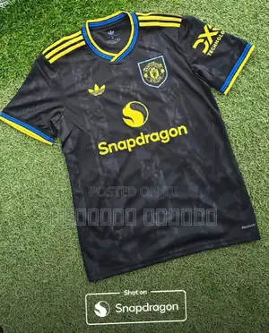 Manchester United Black Home/Away Jersey – Like New!