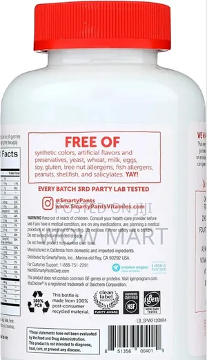 Smarty Pants Kids Formula Multivitamin
