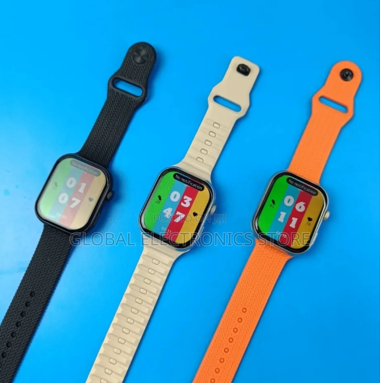 Original Wisme Series 10 Smart Watch ከ5 ማሰሪያ Belts ጋር