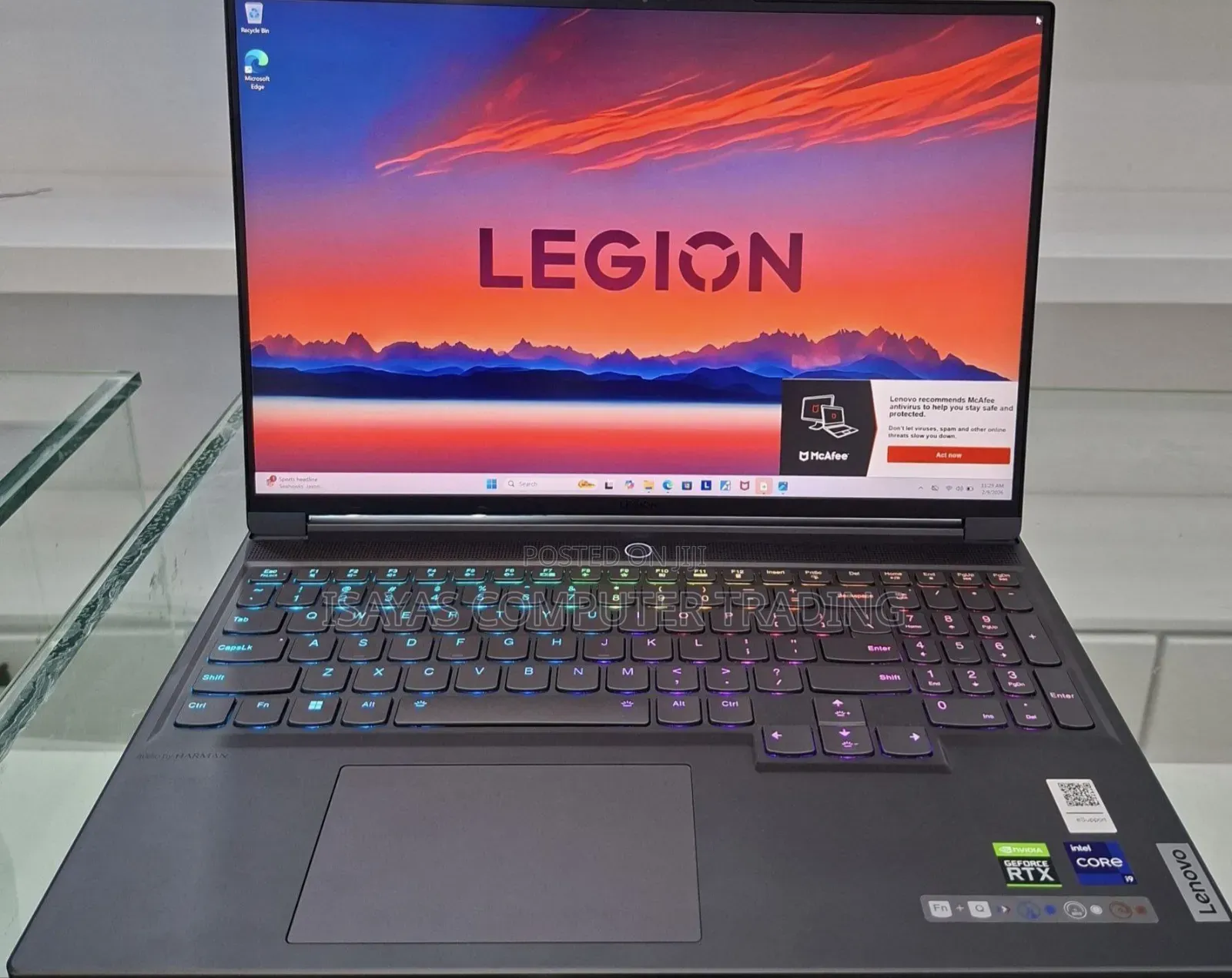 New Laptop Lenovo Legion 7 16GB Intel Core i9 SSD 1T
