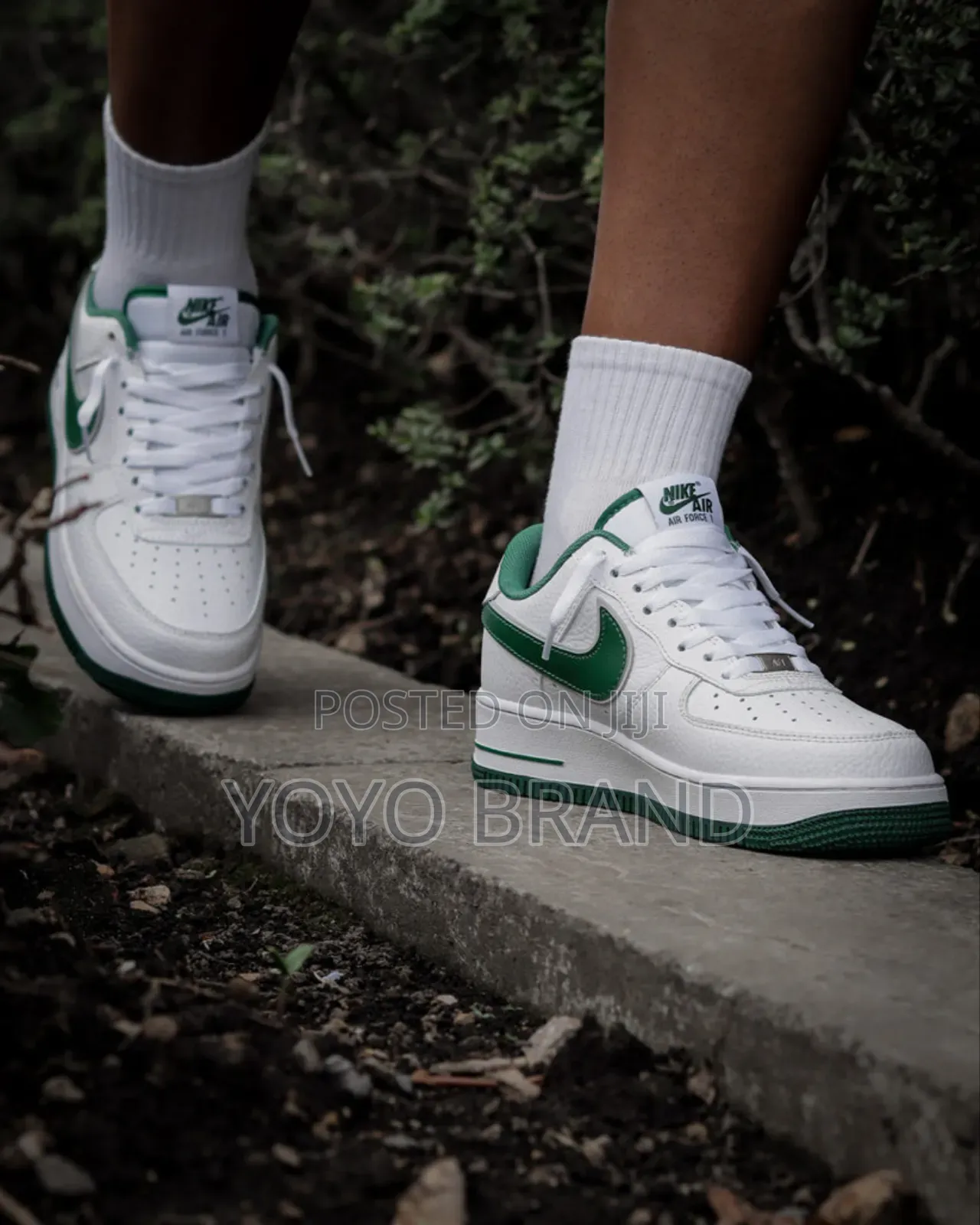 Nike Air Force 1low ’Four Horse Man’White/Green Lather Unisex Sneaker